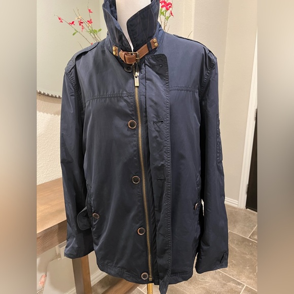 Massimo Dutti Dark Blue Lightweight mens Jacket Large - Picture 6 of 16